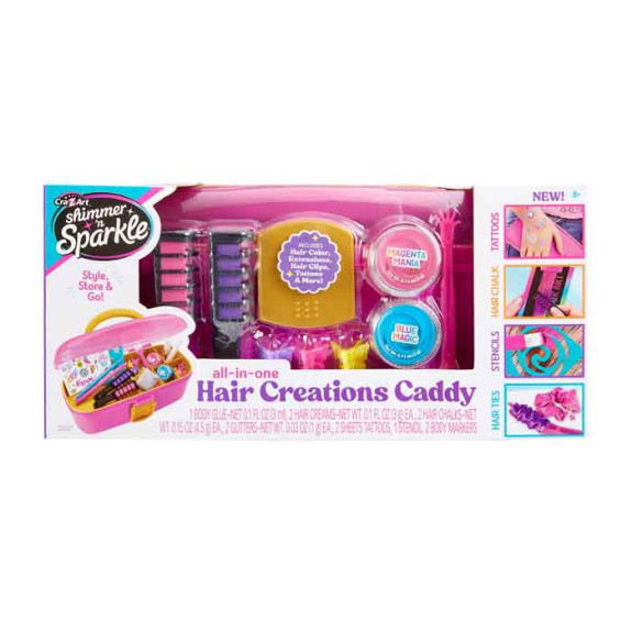 Shimmer N Sparkle 2 in 1 Hair and Body Creations Caddy
